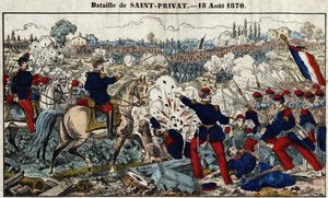 Slaget ved Saint - Privat den 18. august af French School