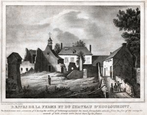 Slaget ved Waterloo. (stik, ca. 1830) af French School