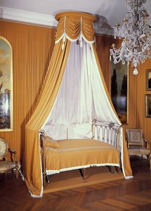 Seng med baldakin, c.1790-91 af French School