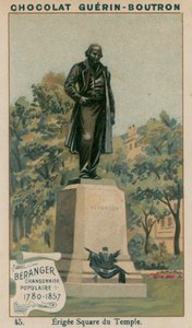 Beranger, Chansonnier Populaire, 1780-1857, Erigee Square du Temple af French School