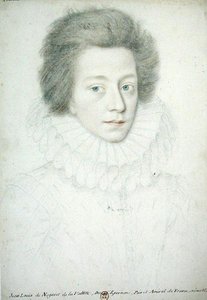 Bernard de Nogaret de La Vallette (1592-1661) hertug af Epernon (blyant på papir) af French School