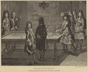 Billardbord af kong Louis XIV af Frankrig af French School