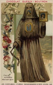 Black Penitent, Italien, 1800-tallet af French School