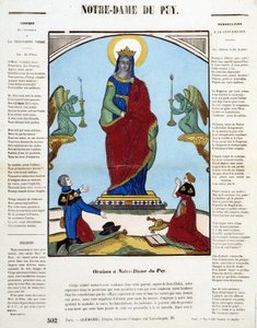 Black Virgin: Oration in Notre-Dame du Puy - billede af Epinal, n.d. af French School