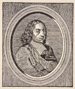 Blaise Pascal, illustration fra History of the French Nation, Sciences, bind I & II, af Gabriel Hanotaux (1853-1944), 1924 af French School