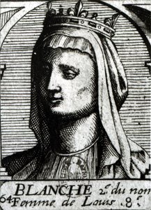Blanche af Castilien (1188-1252) Dronning af Frankrig af French School
