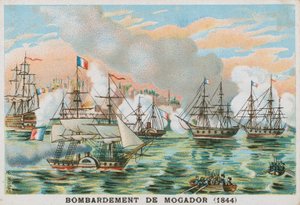 Franskmændenes bombardement af Mogador, Marokko, 1844 af French School