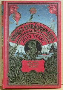 Bogomslag til 20.000 ligaer under havet af Jules Verne (1828-1905) 1870 af French School