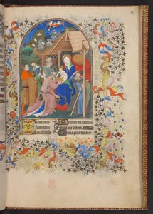 Timebog, Tilføj MS 32454 f.35r, Frankrig af French School