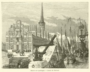 Københavns Fondsbørs (gravering) af French School