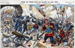 Bokseroprør (1898-1900): erobringen af Pekin af de allierede den 15. august af French School