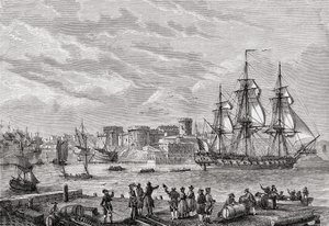 Brest i 1791, graveret af Le Breton, fra 