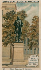 Broca, professor i antropologi, 1824-1880, Erigee Boulevard St-Germain af French School