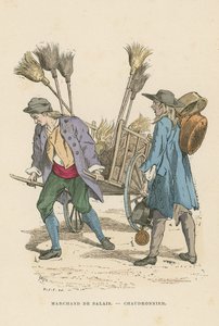 Brush seller and coppersmith  af French School