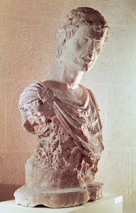 Buste af kejser Frederik II (1194-1250) (kalksten)