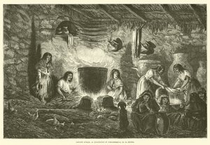 Urban cabaret, Destillation og forbrug af chicha (gravering) af French School