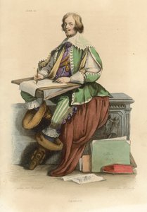 Callot (farvet gravering) af French School