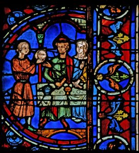 Cana Ægteskab: en tjener bringer vin (w30a) af French School