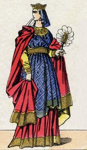 Capetian Dynasty: Portræt af Anne af Kiev (Anna Yaroslavna af French School