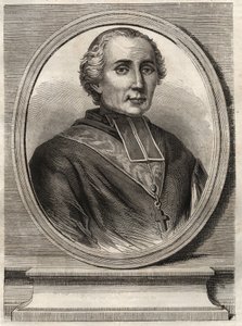 Kardinal Francois-Nicolas-Madeleine (Francois Nicolas Madeleine) Morlot 1795-1862 - Archeveque of Paris og Cardinal - af French School