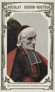 Kardinal Perraud, fra Académie-Francaise (farvet foto) af French School