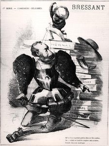 Karikatur af Jean Baptiste Francois Bressant (1815-86) som Don Carlos i 
