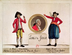 Karikatur af Louis XVI, Louis le Faux, fra Le Pere Duchesne, juni 1791 af French School