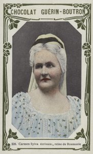 Carmen Sylva forfatter, dronning af Rumænien (farvet foto) af French School
