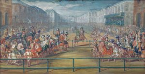 Amasonskarrusel i 1682 af French School