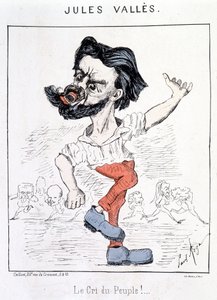 Tegnefilm af Jules Vallès - i "" The Cree of the People! "" af French School