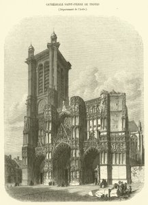 Cathedrale Saint-Pierre de Troyes, Department of Aube (gravering) af French School