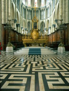 Cathedrale de Saint Omer (Nord 59): Alter og labyrint. af French School