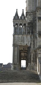 Cathedrale de chartres, detalje af den sydlige portal af French School