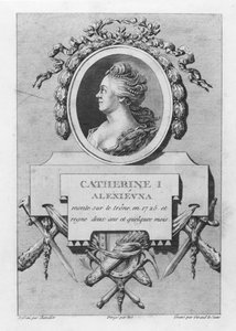 Katarina I af Rusland (gravering) af French School