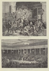 Hundredåret for den franske revolution (gravering) af French School