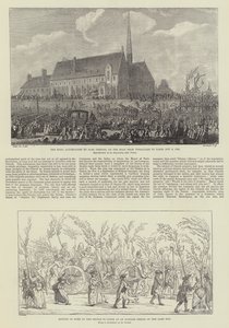 Hundredåret for den franske revolution (gravering) af French School