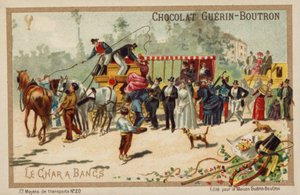 Charabanc (chromolitho) af French School