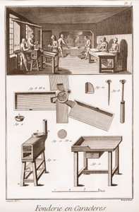 Character Foundry - "" The Great Encyclopedie, or Dictionary of the Sciences, Arts and Professions" af Denis Diderot (1713-1784) og Jean d