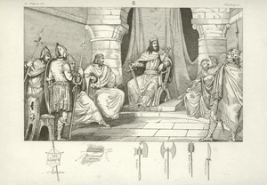 Charibert I, Frankish King of Paris  af French School