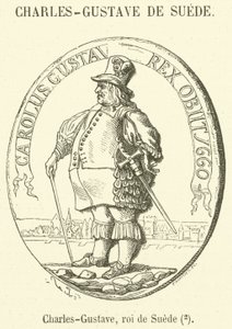 Charles-Gustave, roi de Suede (gravering) af French School