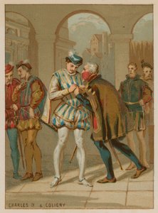 Charles IX tager imod råd fra Coligny af French School