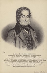 Charles Nodier (1780-1844), fransk roman- og novelleforfatter (litografi) af French School