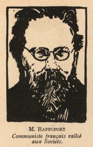 Charles Rappoport, litauisk-født fransk kommunistisk politiker (litho) af French School