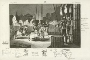 Charles VIII of France entering Rome in triumph, 1494  af French School