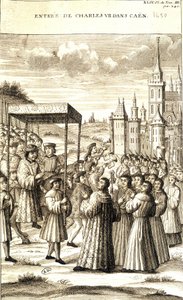 Charles VII gik ind i Caen i 1450. af French School