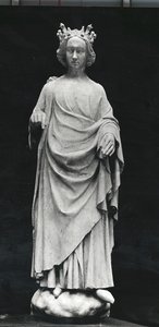 Charles VI (1368-1422) konge af Frankrig, fra Palais de Justice i Poitiers, original slutningen af det 14. århundrede (gipsafstøbning) af French School