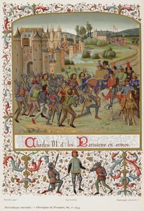 Charles VI og pariserne i våben af French School