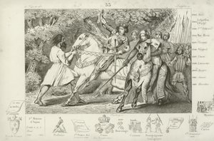 Charles VI of France is warned of an ambush in the forest near Angers, 1392  af French School