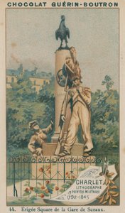 Charlet, litograf og militærmaler, 1792-1845, Erigee Square de la Gare de Sceaux af French School