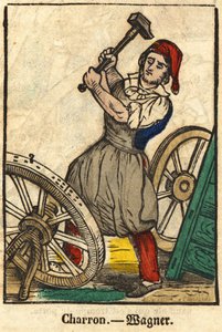 Charron (der fremstiller vogne); Serie om handel, billede af Epinal fra det 19. århundrede. af French School